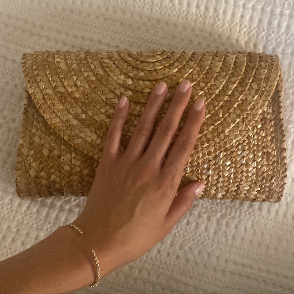 FRENCH STRAW CLUTCH BAG - Picture 3 of 4